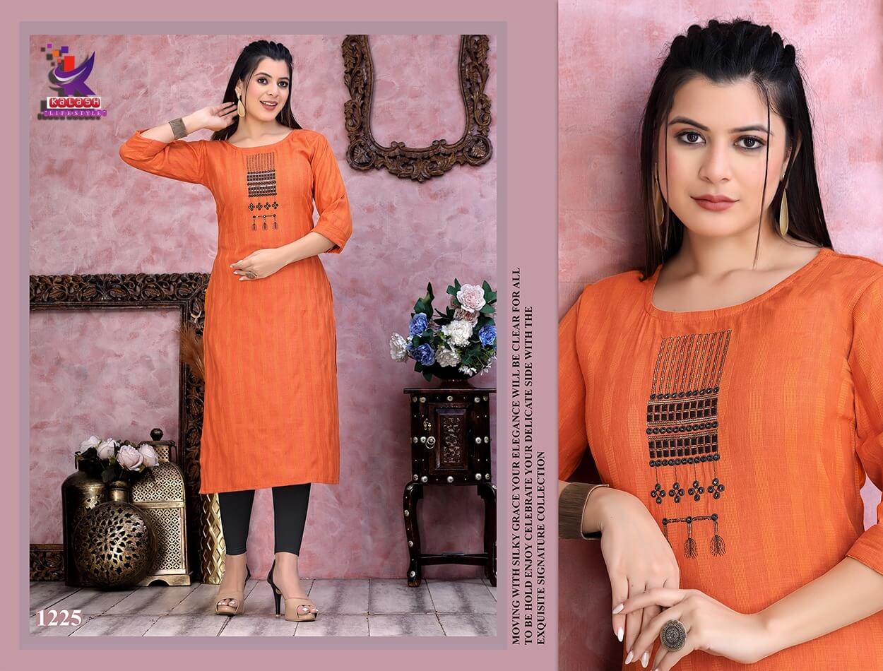 Kalash Royal Queen Ethnic Wear Wholesale Designer Embroidery Kurtis